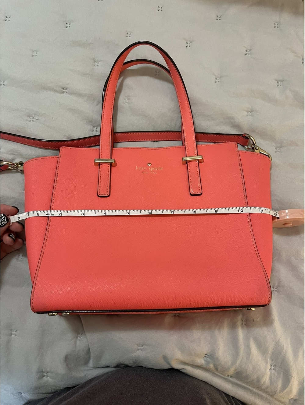 Kate Spade | Coral Saffiano Leather Satchel Crossbody - Picture 5 of 15